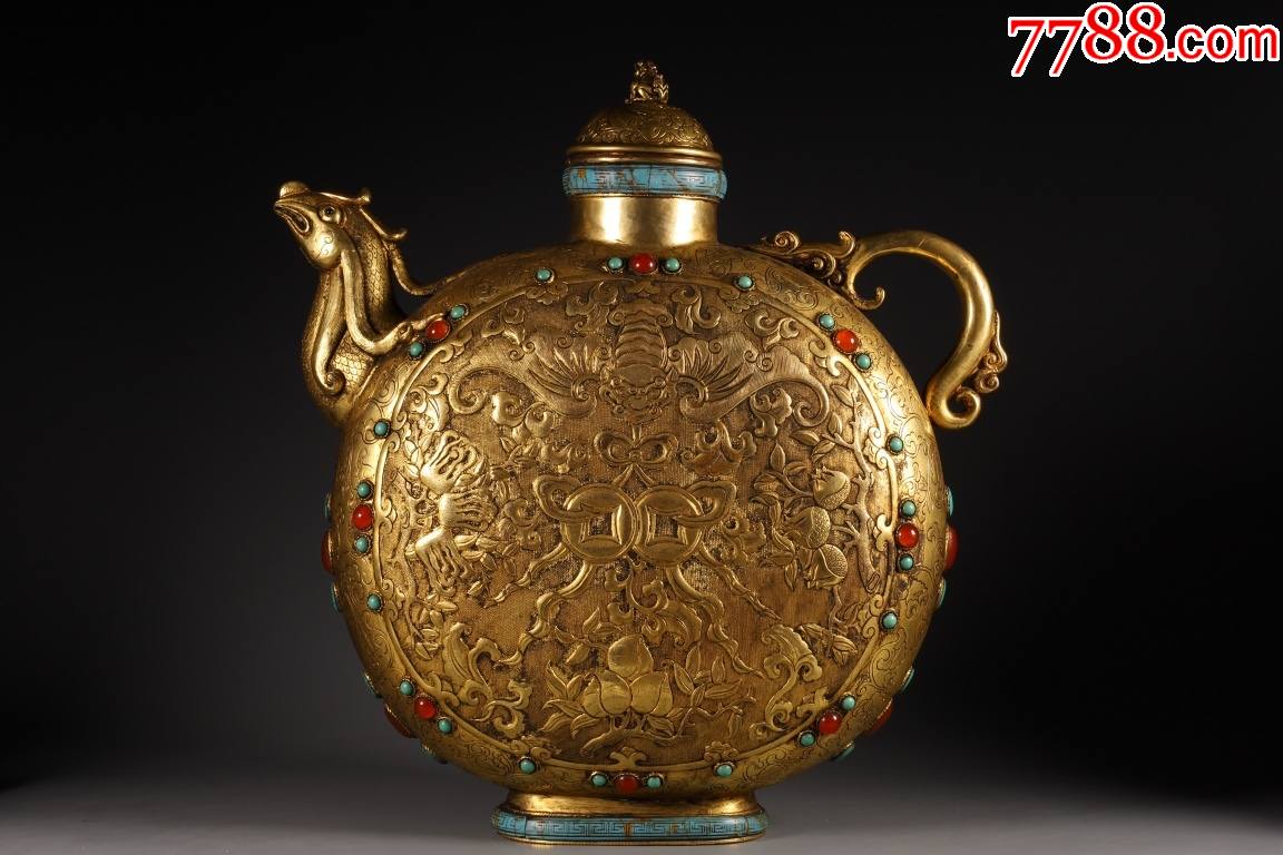 福寿三多福在眼前扁壶._价格13000元_第1张_7788收藏__收藏热线