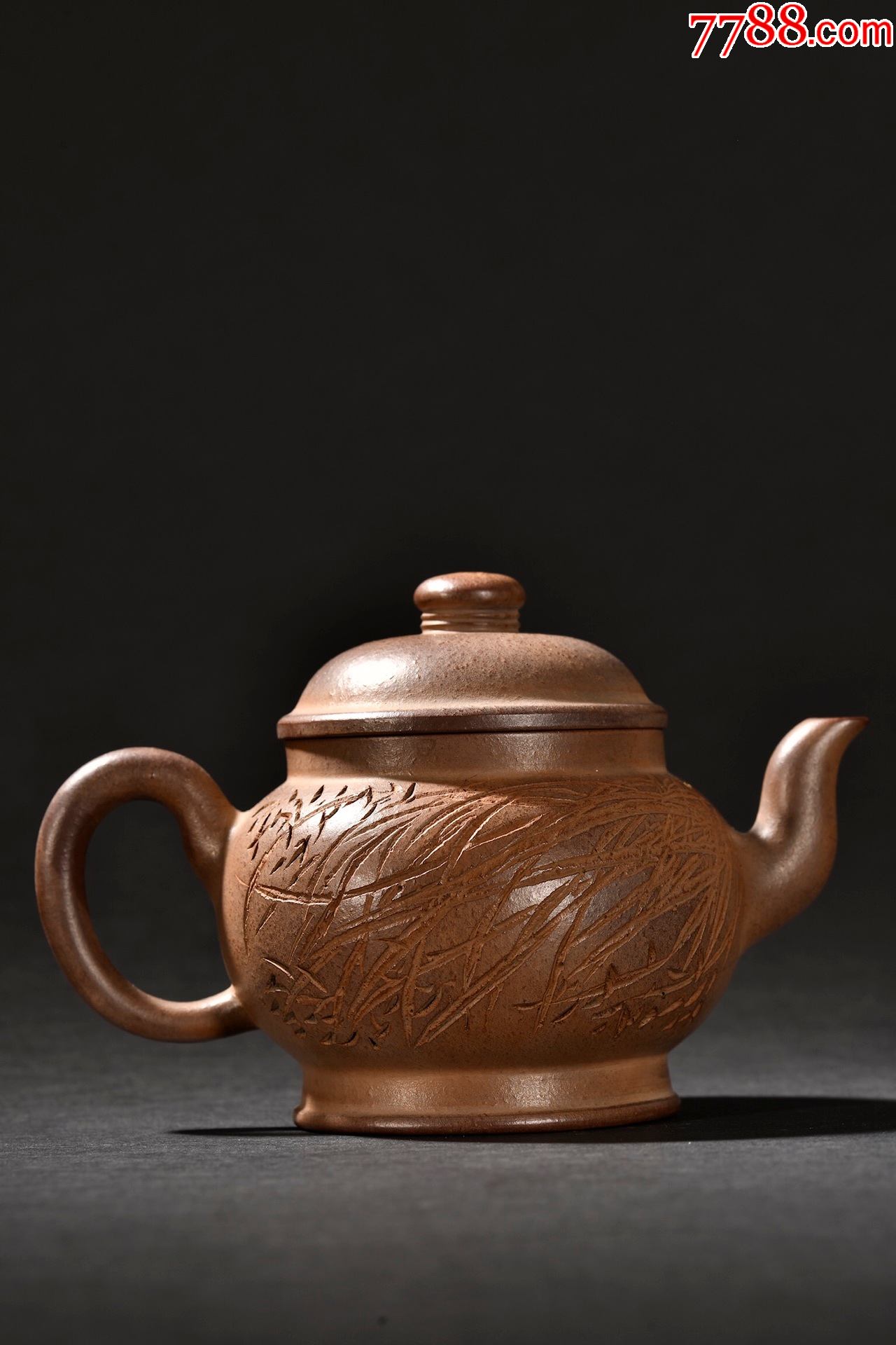 紫砂段泥诗文茶壶_价格2500元_第1张_7788收藏__收藏热线