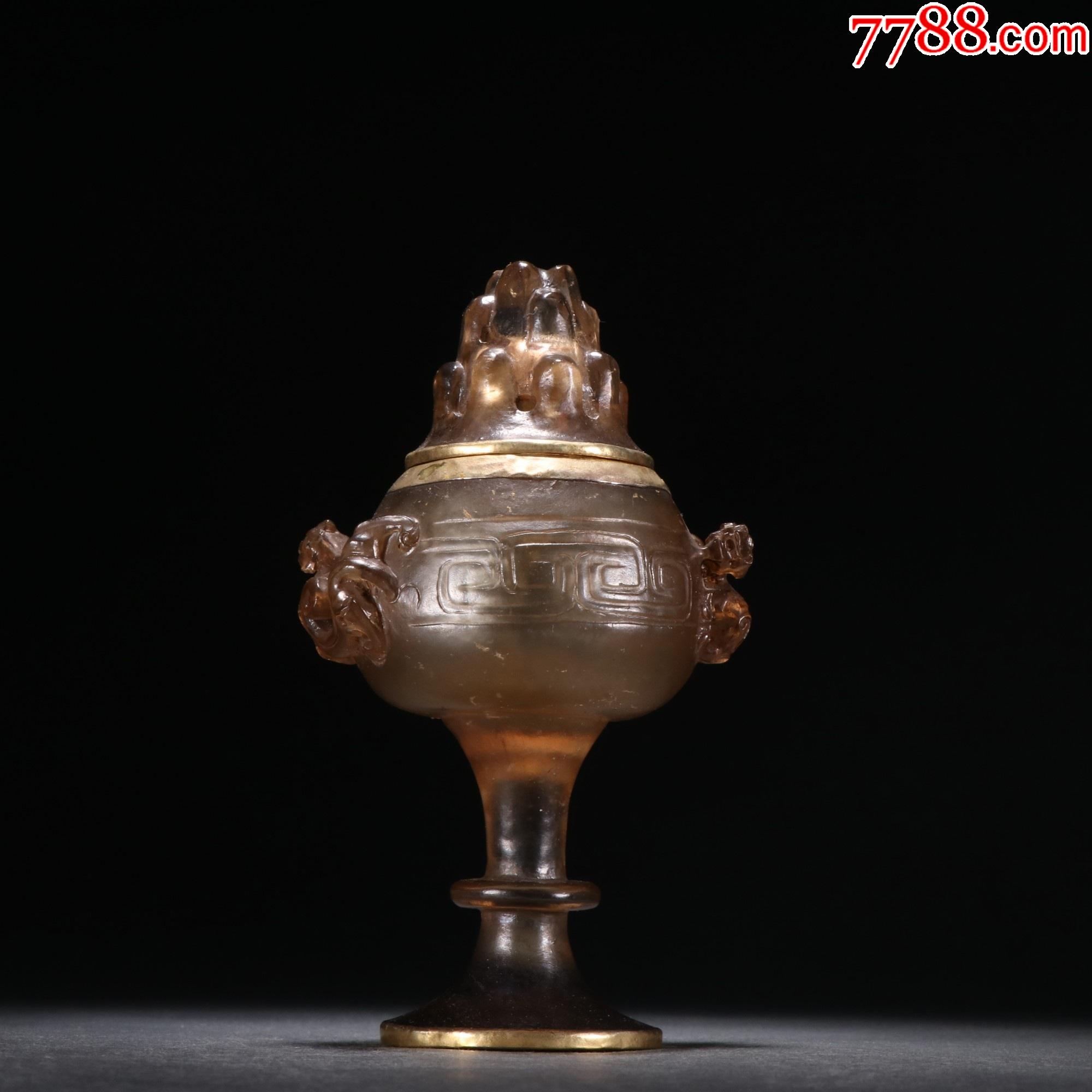 琉璃螭龙耳包金博山炉._价格5200元_第1张_7788收藏__收藏热线