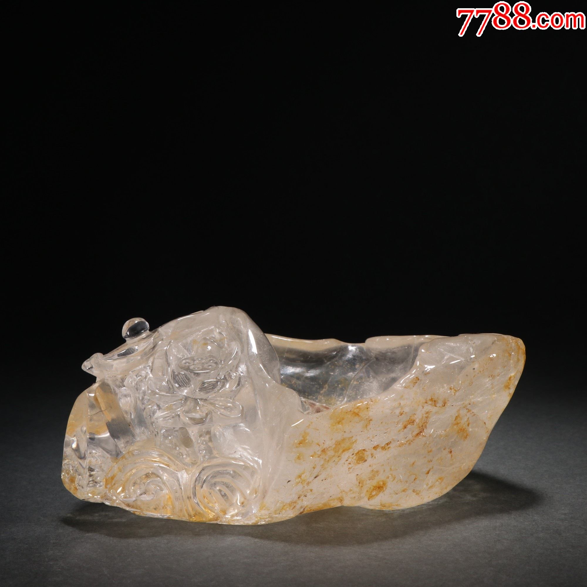 水晶荷花纹笔洗._价格2000元_第1张_7788收藏__收藏热线