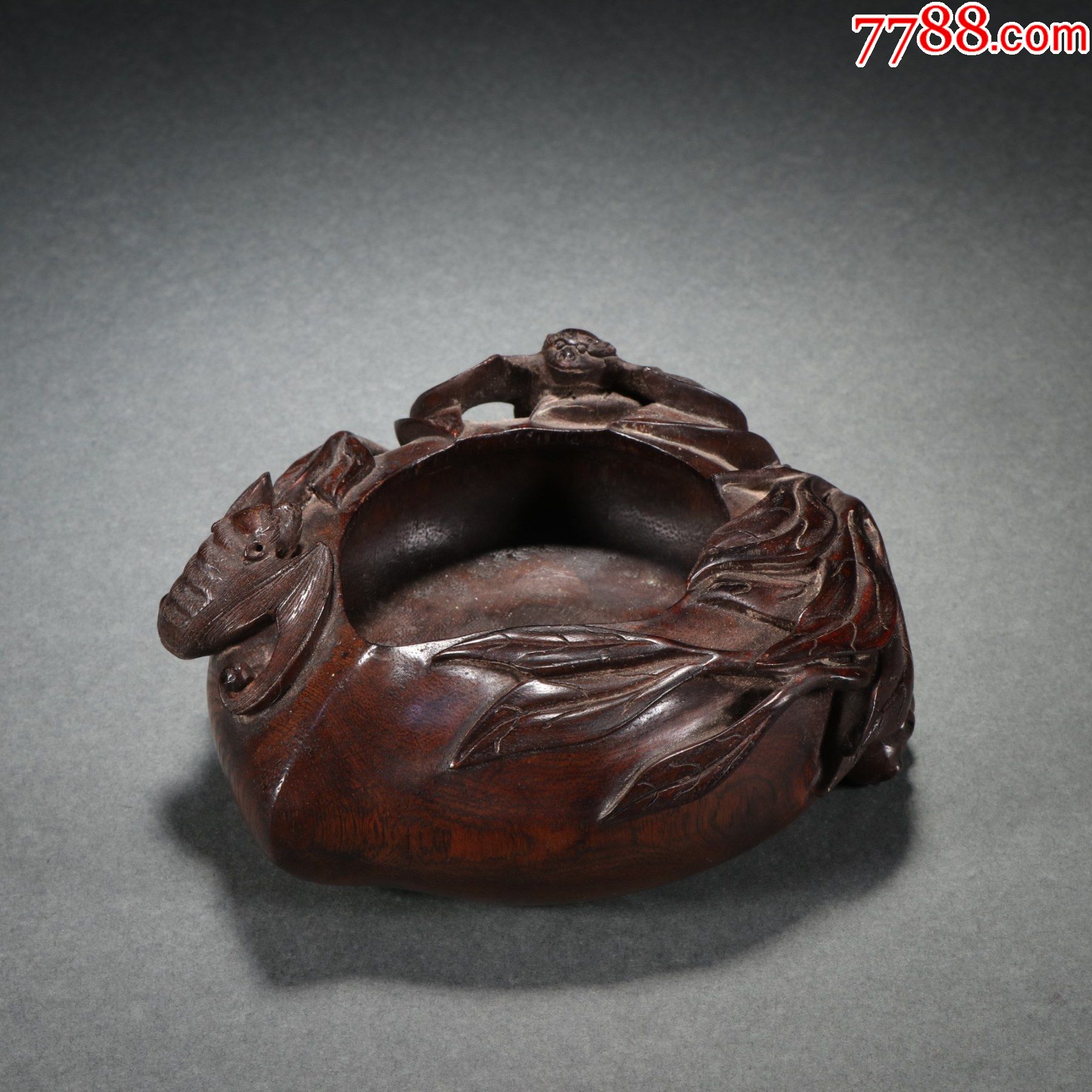 沉香蝙蝠纹寿桃笔洗._价格2800元_第1张_7788收藏__收藏热线