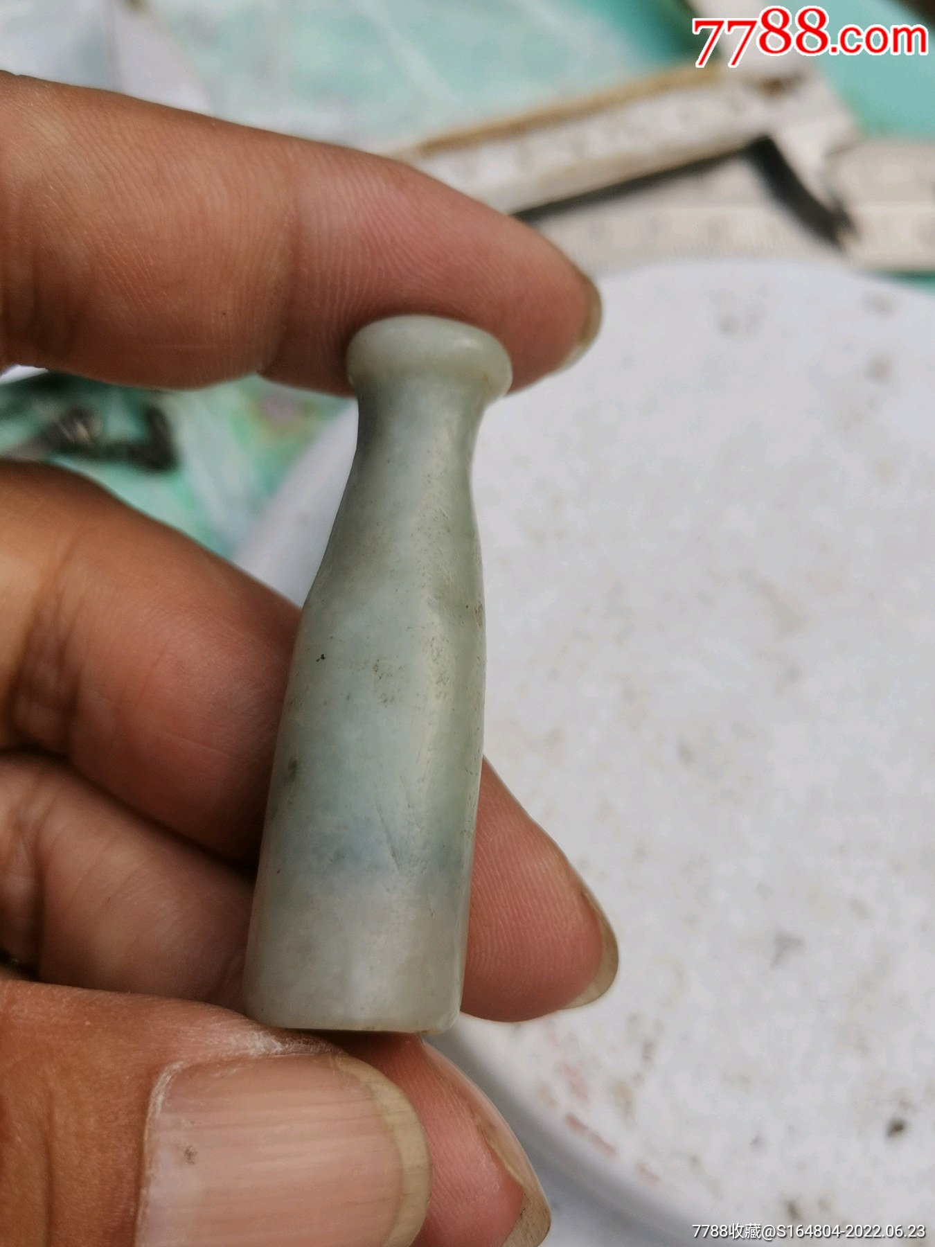 和田青花玉石的烟嘴_价格168元【徐氏文玩】_第1张_7788收藏__收藏