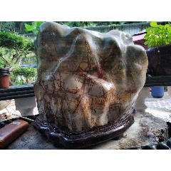 彩陶風景石擺件-￥5,800 元_彩陶石/紅河石