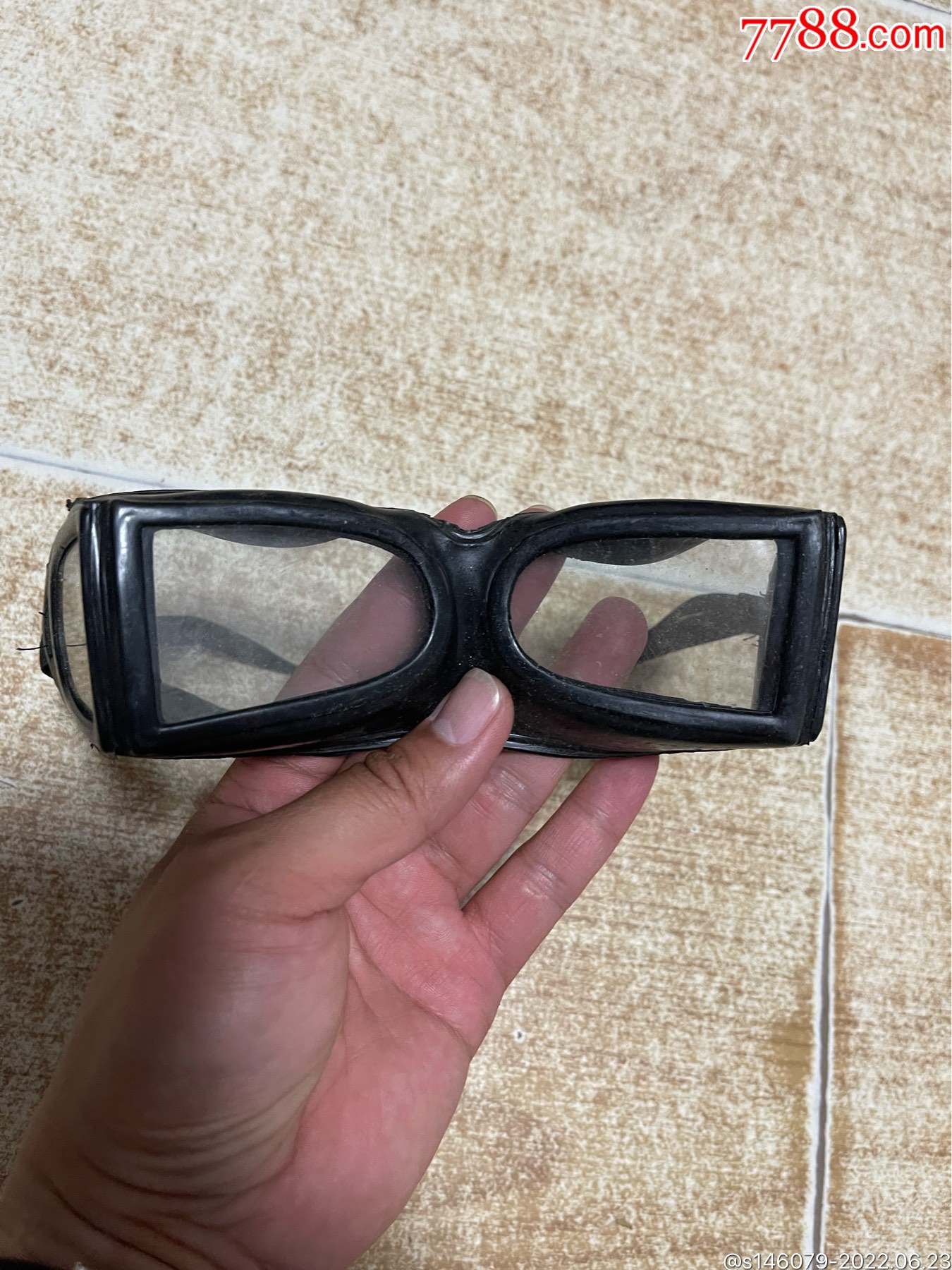 老式护目镜-价格:15元-se87851555-墨镜/眼镜-零售-7788火花收藏