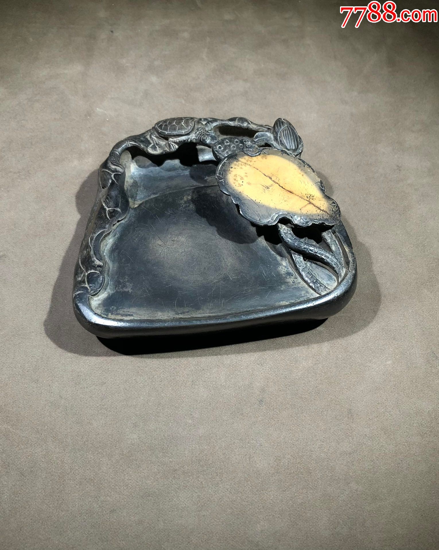 5品99歙砚细眉纹石鼓砚,￥1,7009.5品99老坑端石抄手砚.