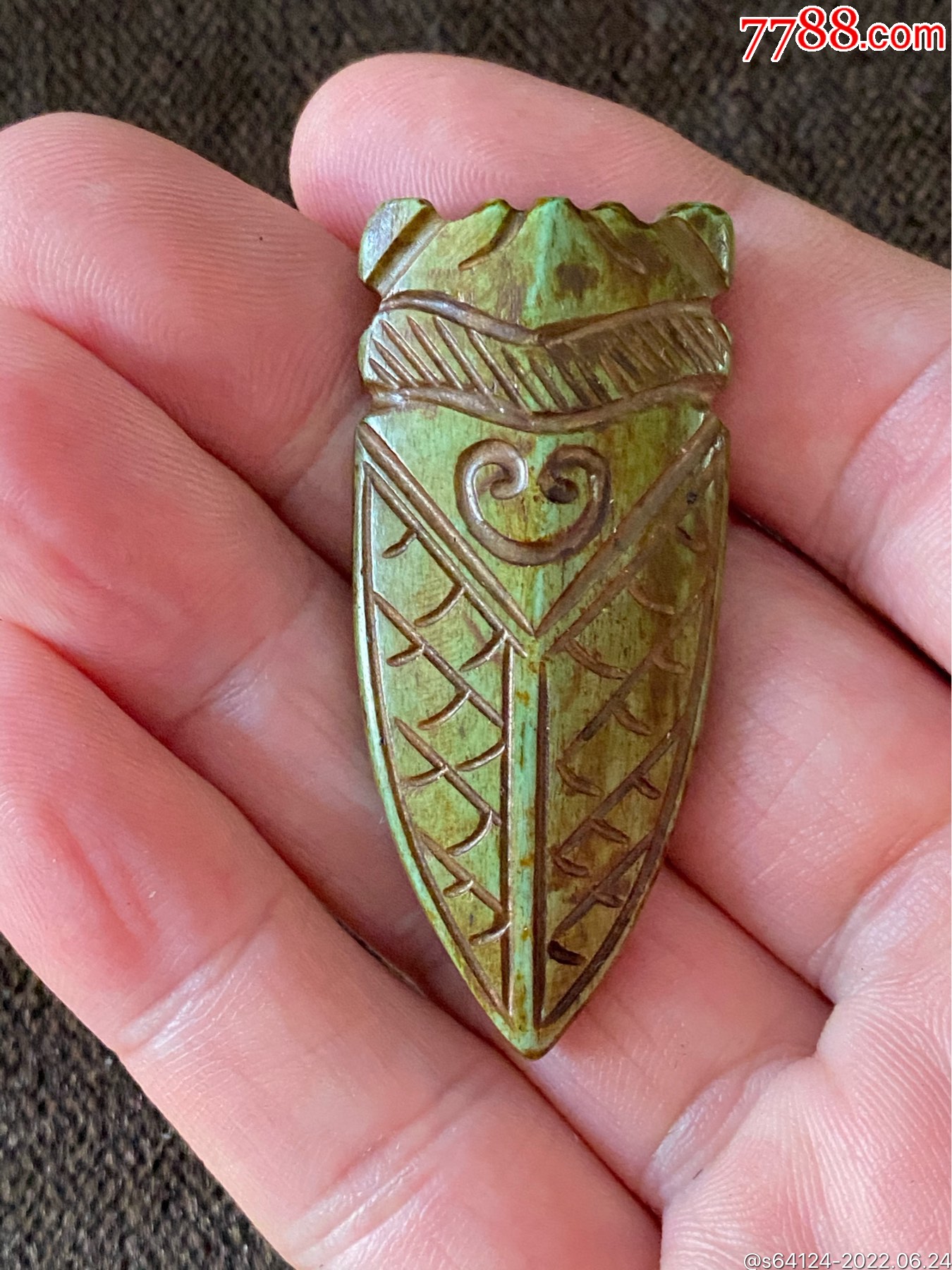 精致罕见老骨蝉_骨雕_万宝阁【7788收藏__收藏热线】