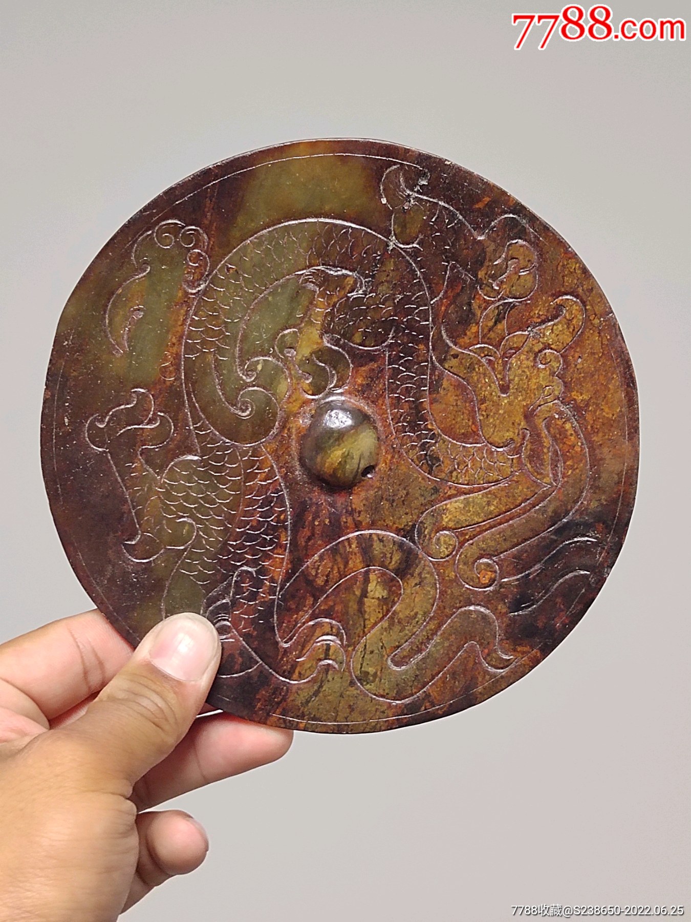 战汉时期老玉镜,老玉,高古玉,古玉_价格680元_第