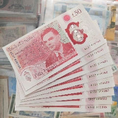 英国塑料钞50英镑全新号码任选
