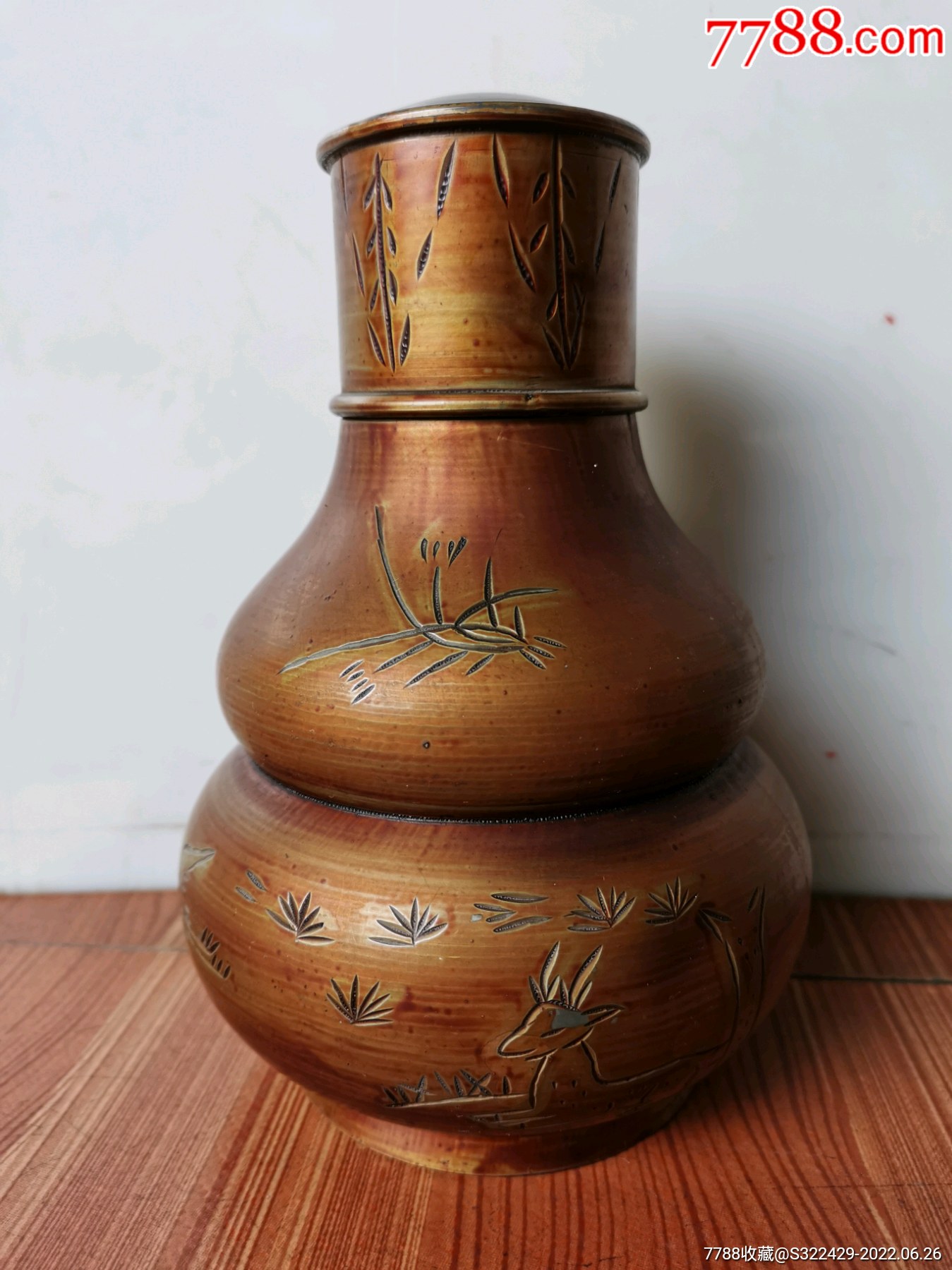 手工雕花鸟动物老锡茶叶罐老锡罐_锡壶/锡器_图片价格_收藏回收_7788