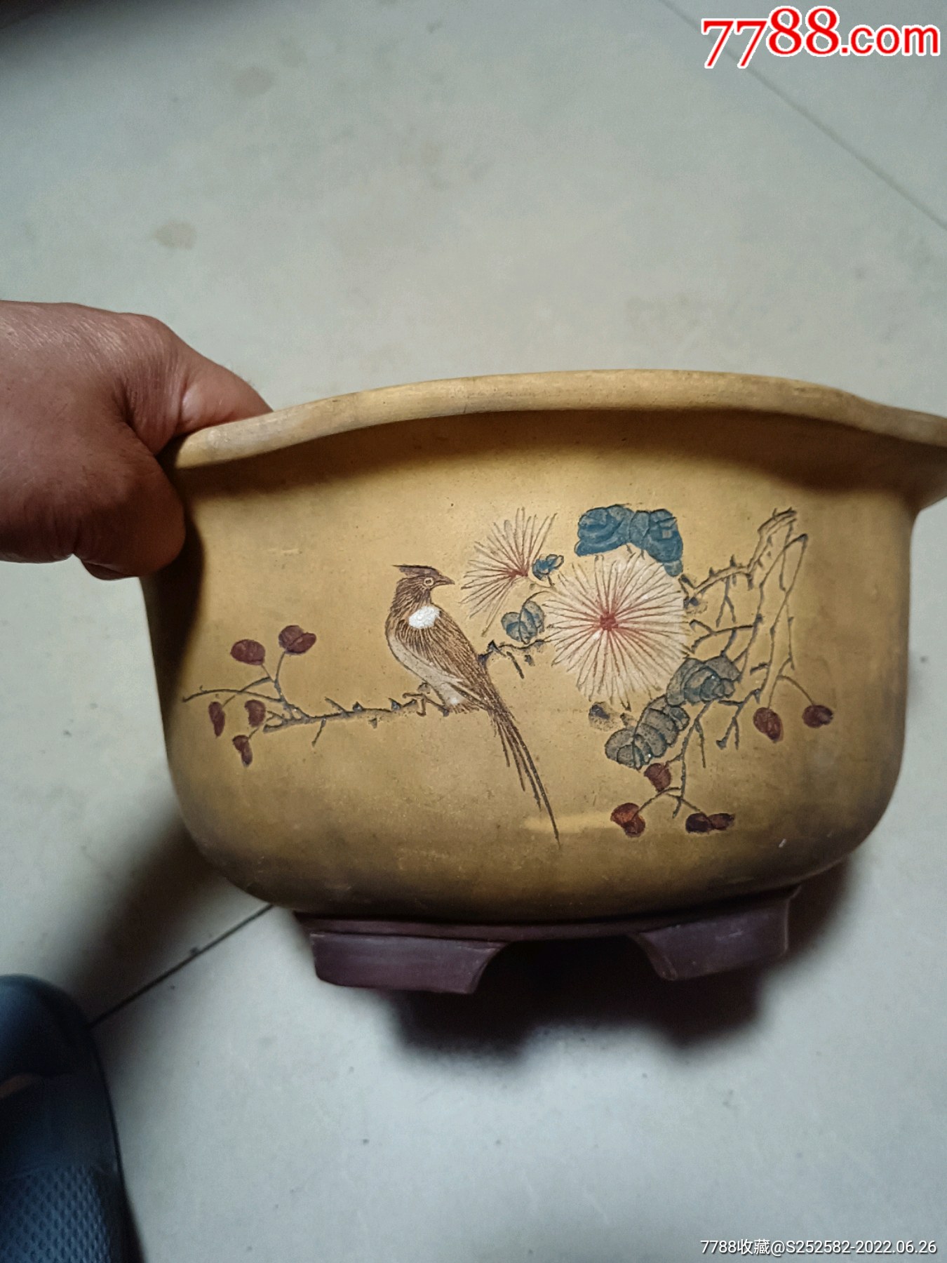 業生刻小方印紫砂花盆9品￥16599文革名家(碧玉款)小四方石匋刻7