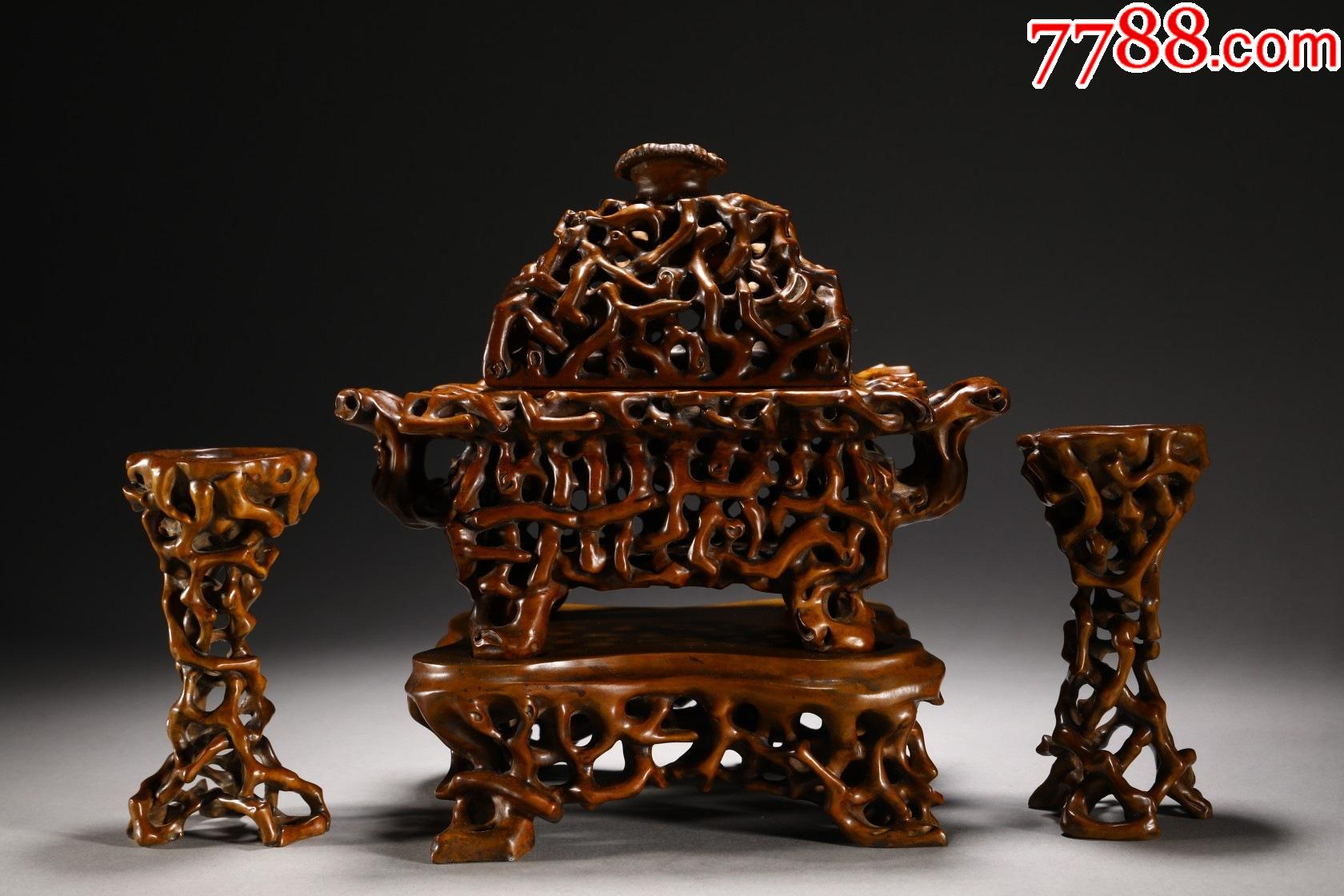 黄杨木香炉一套_价格40000元_第1张_7788收藏__收藏热线