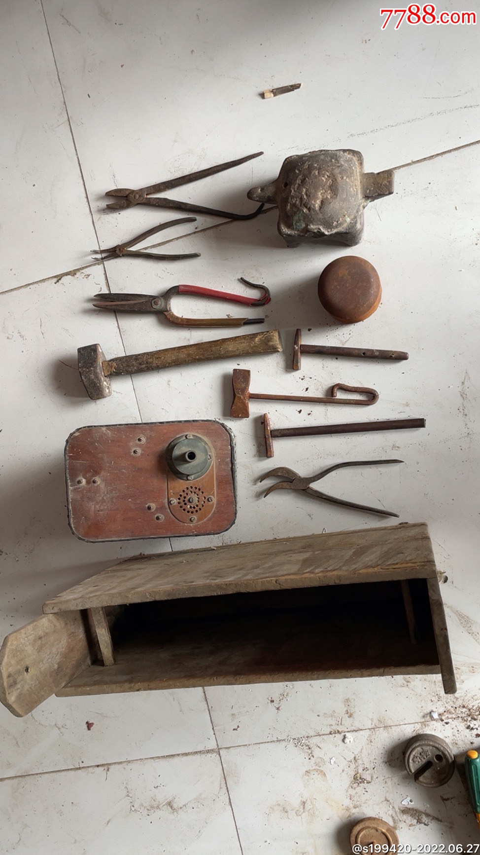 民俗精品银匠工具12件一套件件精品包老展馆装修佳品