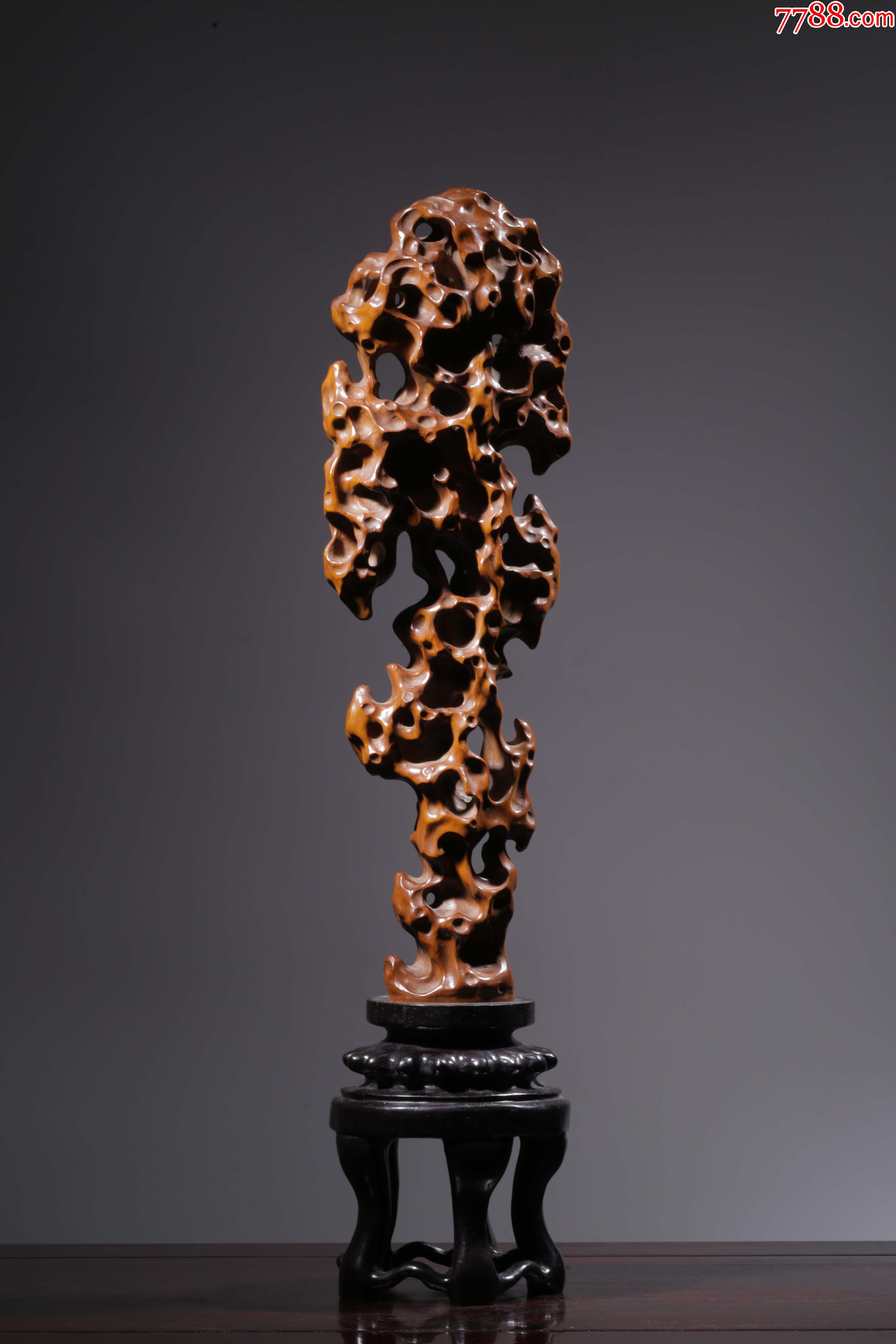 黄杨木山子摆件