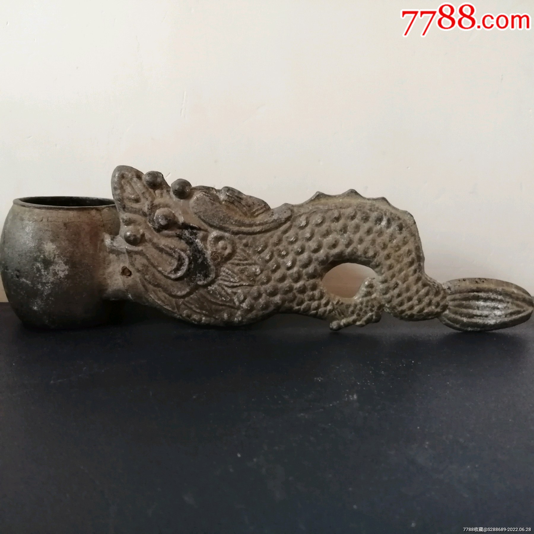 民国时期的工具木匠拉线用的龙型墨斗_价格20元_第1张