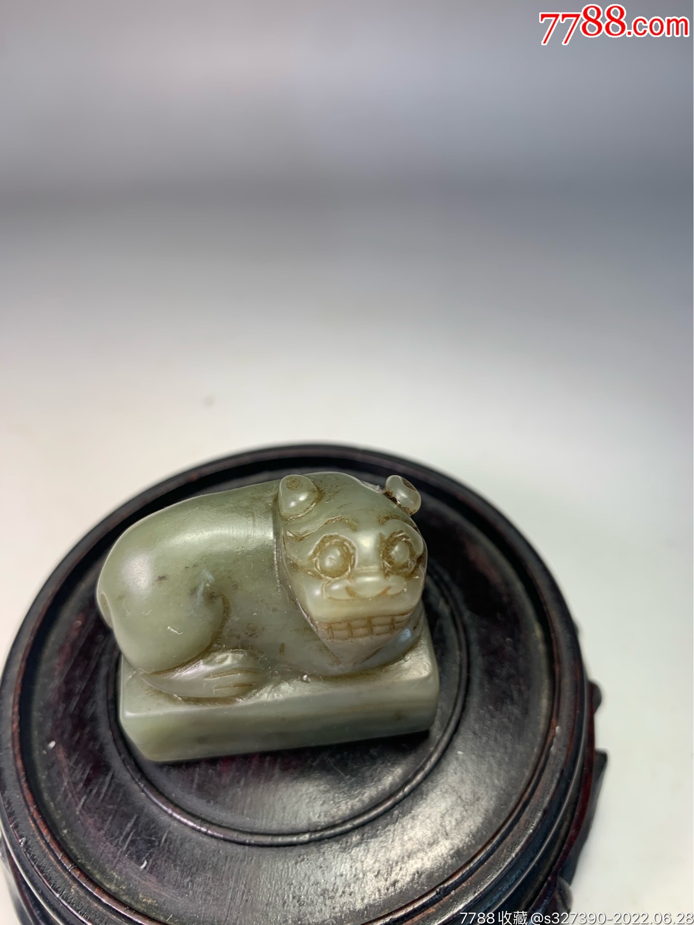 老玉和田玉明清瑞兽印章