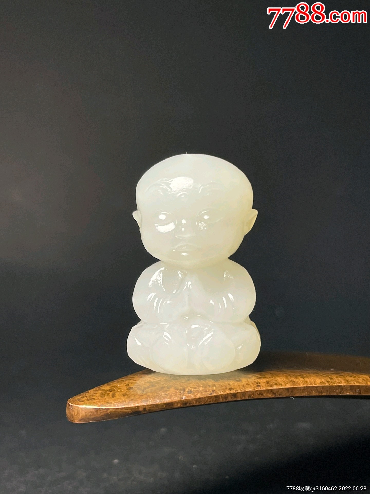 和田玉立体挂件宝宝佛