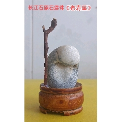 长江石原石摆件《老寿星》