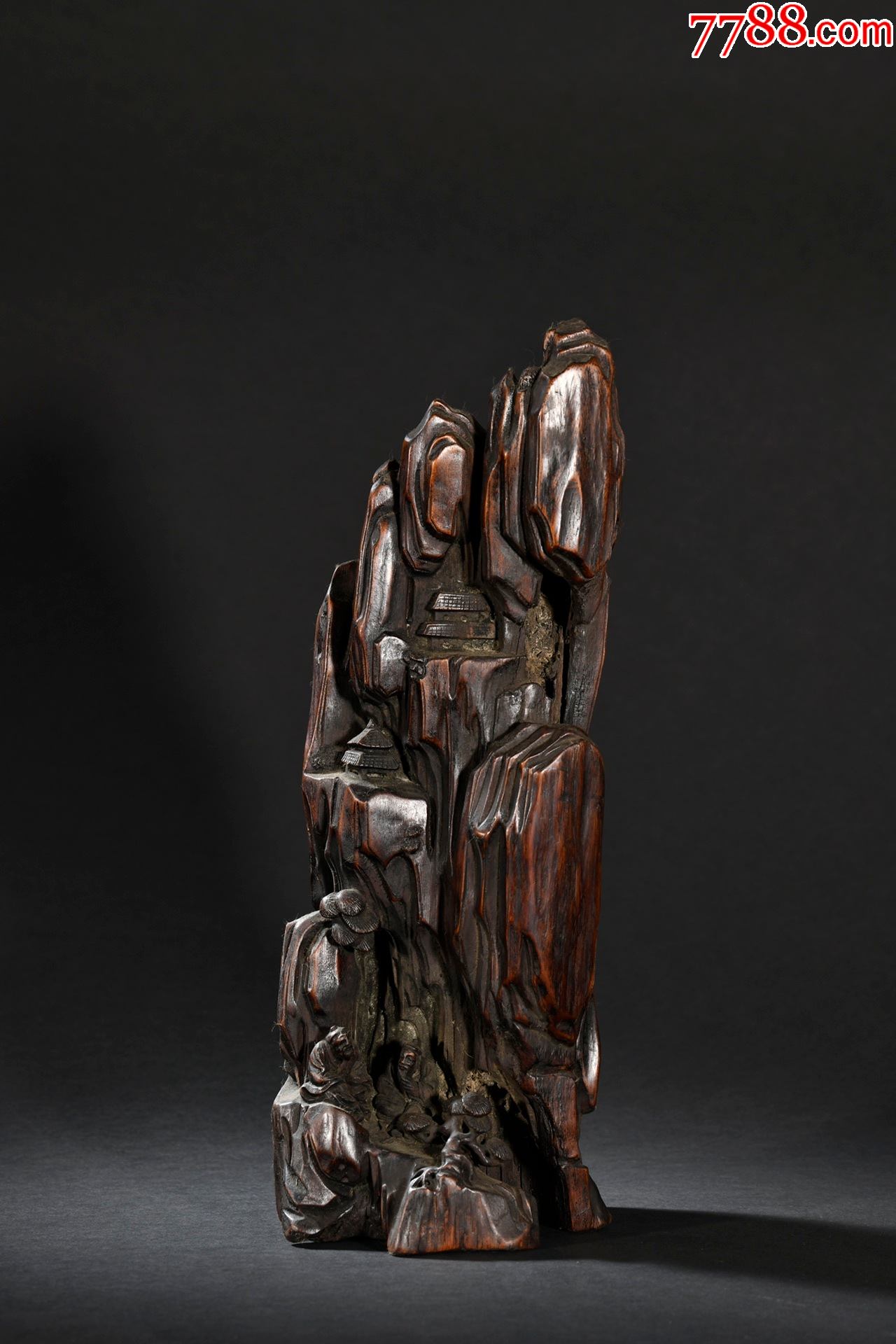 沉香人物故事山子摆件