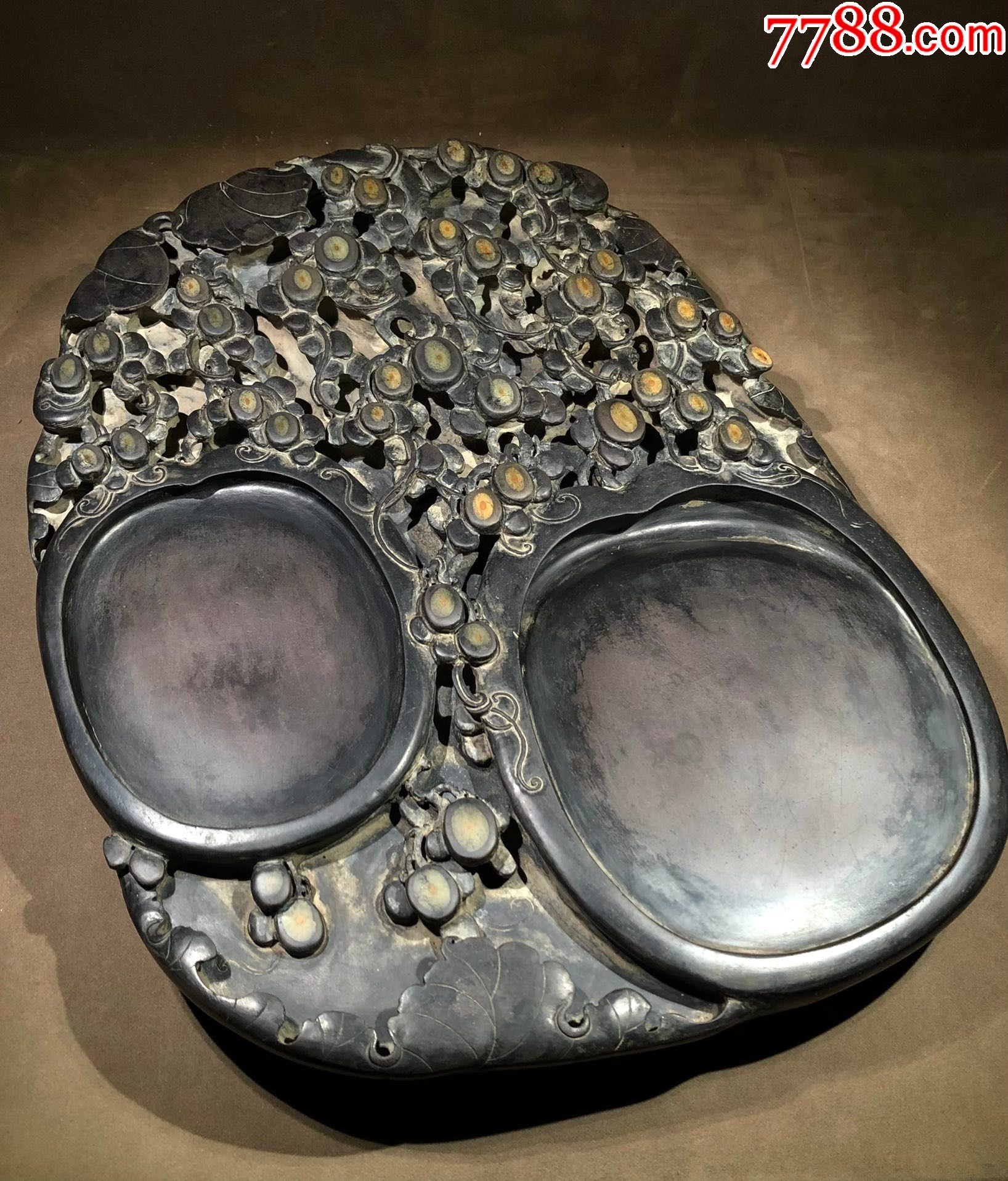 "朱彝尊"好事成双端砚_价格9000元_第1张_7788收藏__收藏热线