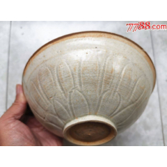 宋代影青划花莲瓣纹碗（精美、少见）_青白瓷/影青瓷_万岁堂【7788旧书网】