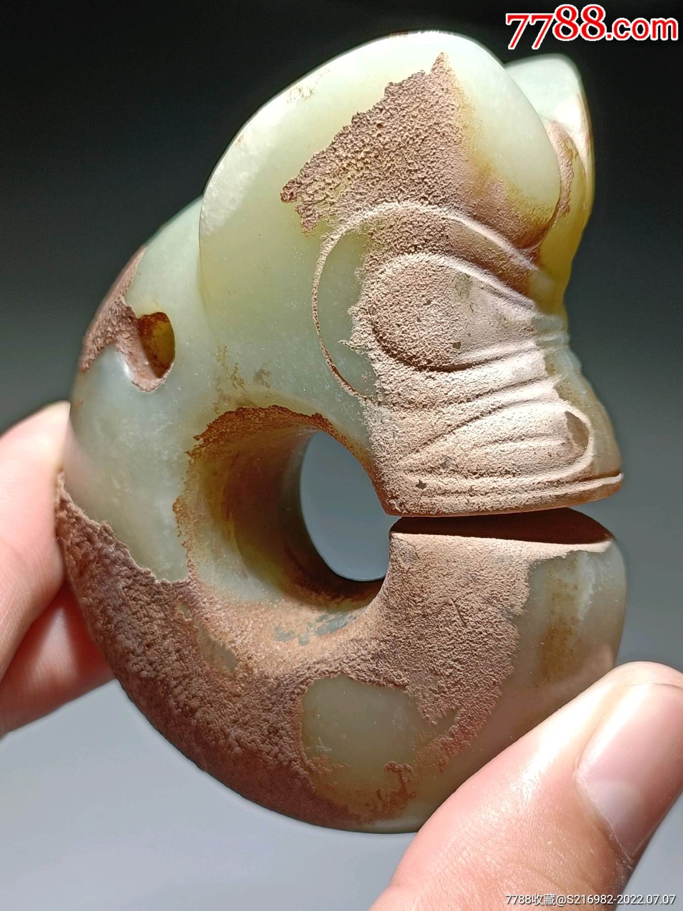 高古玉碱壳玉猪龙_岫岩玉_图片价格_收藏交流_7788门票