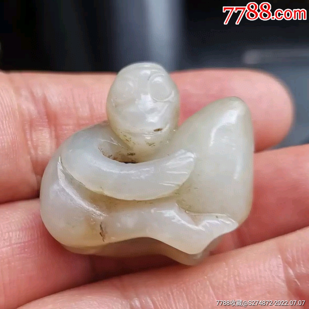 清代和田玉猴子挂件_价格1500元_第1张_7788收藏__收藏热线