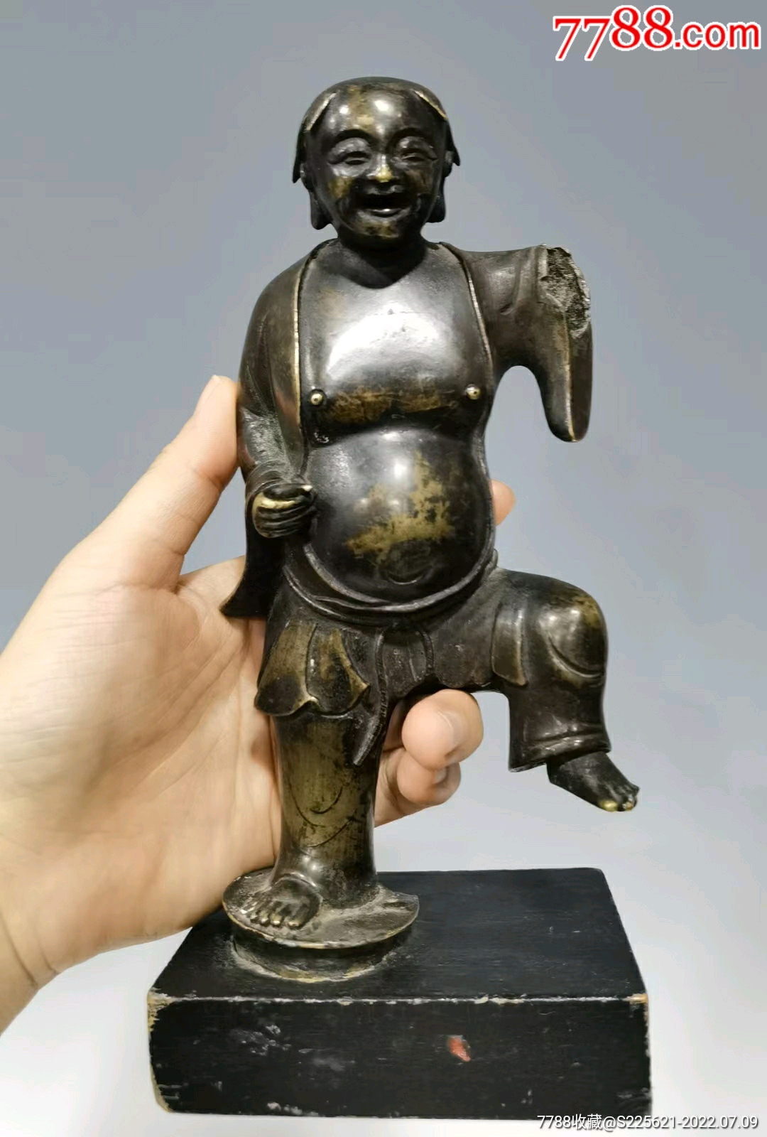 明代刘海戏金蟾-铜像/铜佛像-7788青白瓷收藏