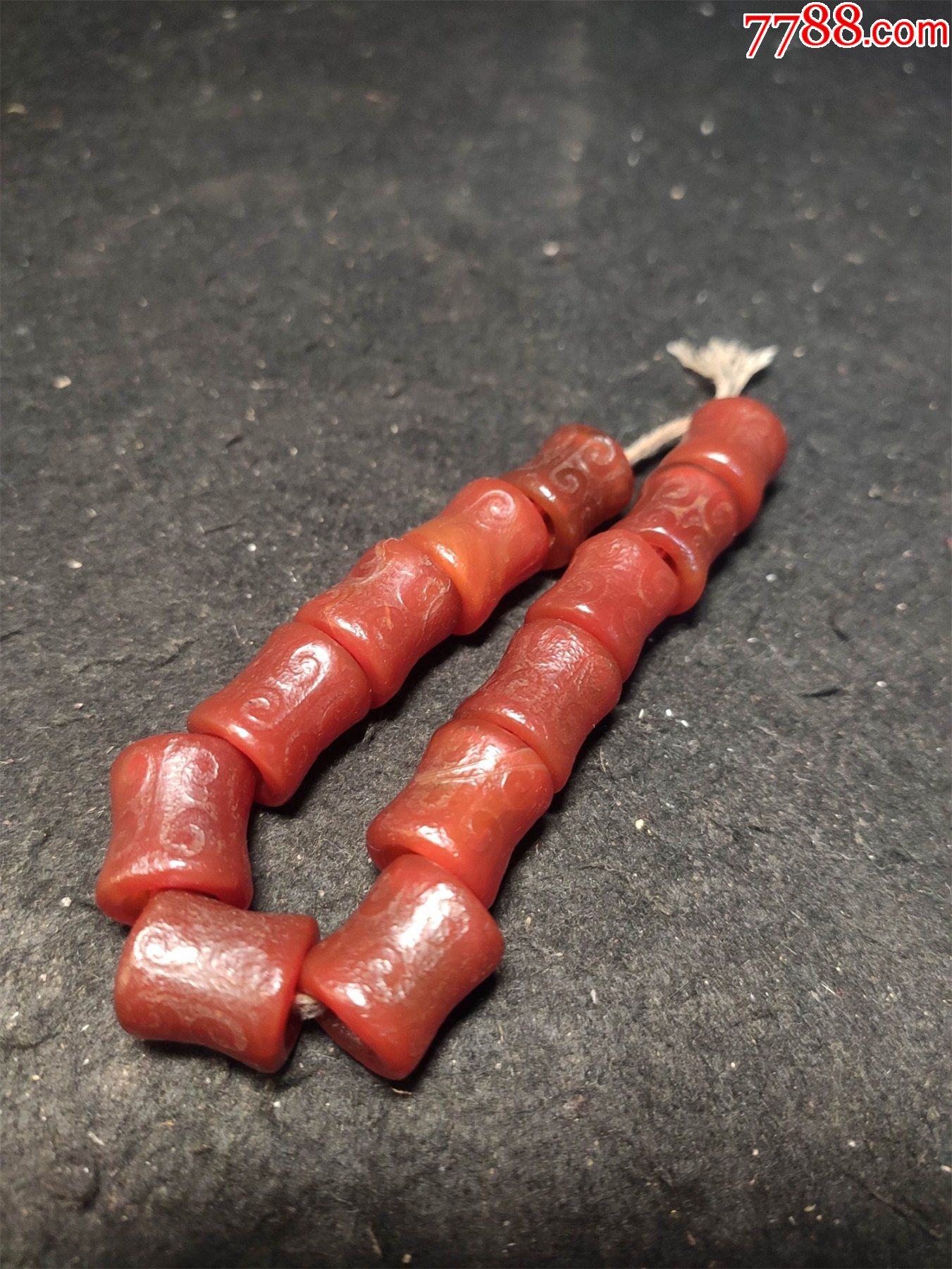 老玛瑙管珠-玛瑙-7788锡器收藏