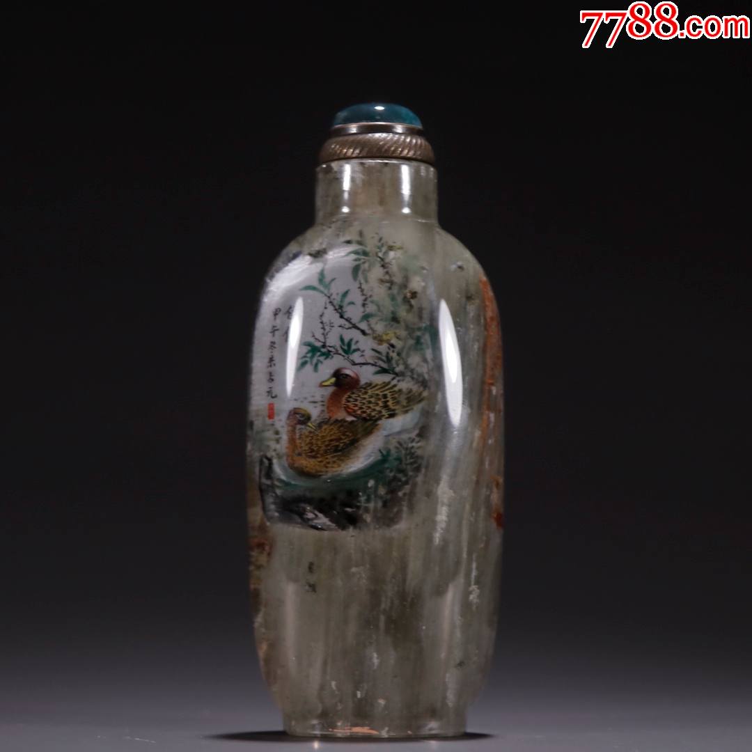 回流·水晶内画鸳鸯纹鼻烟壶-鼻烟壶-7788旧书网
