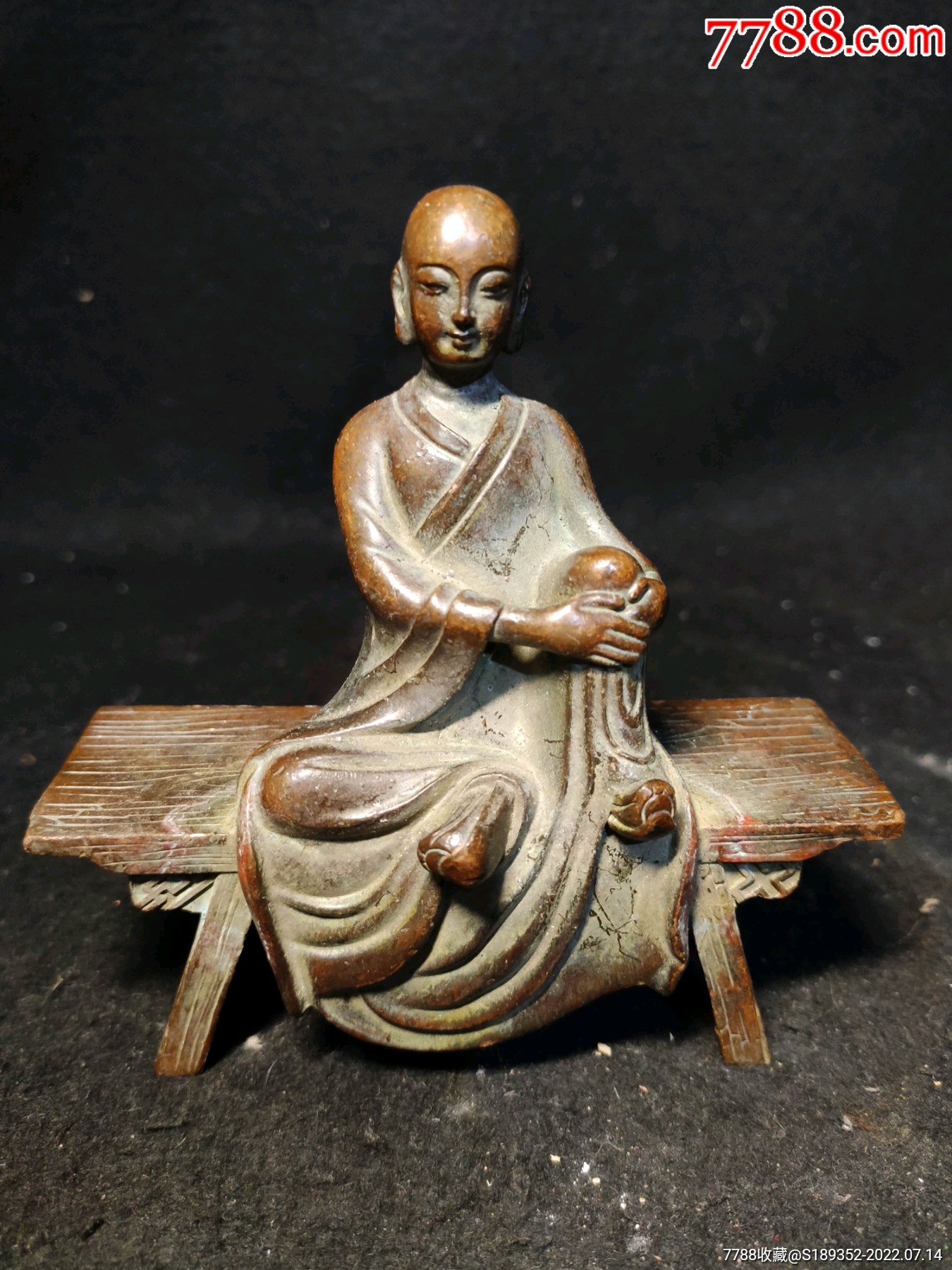 板凳佛_铜像/铜佛像_配件图片_收藏价格_7788钟表收藏