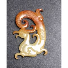 珍藏和田玉凤凰玉佩