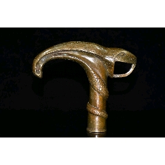 铜蛇头拐杖头摆件,不议价_旧铜器_万友磁堂【7788铜器收藏】