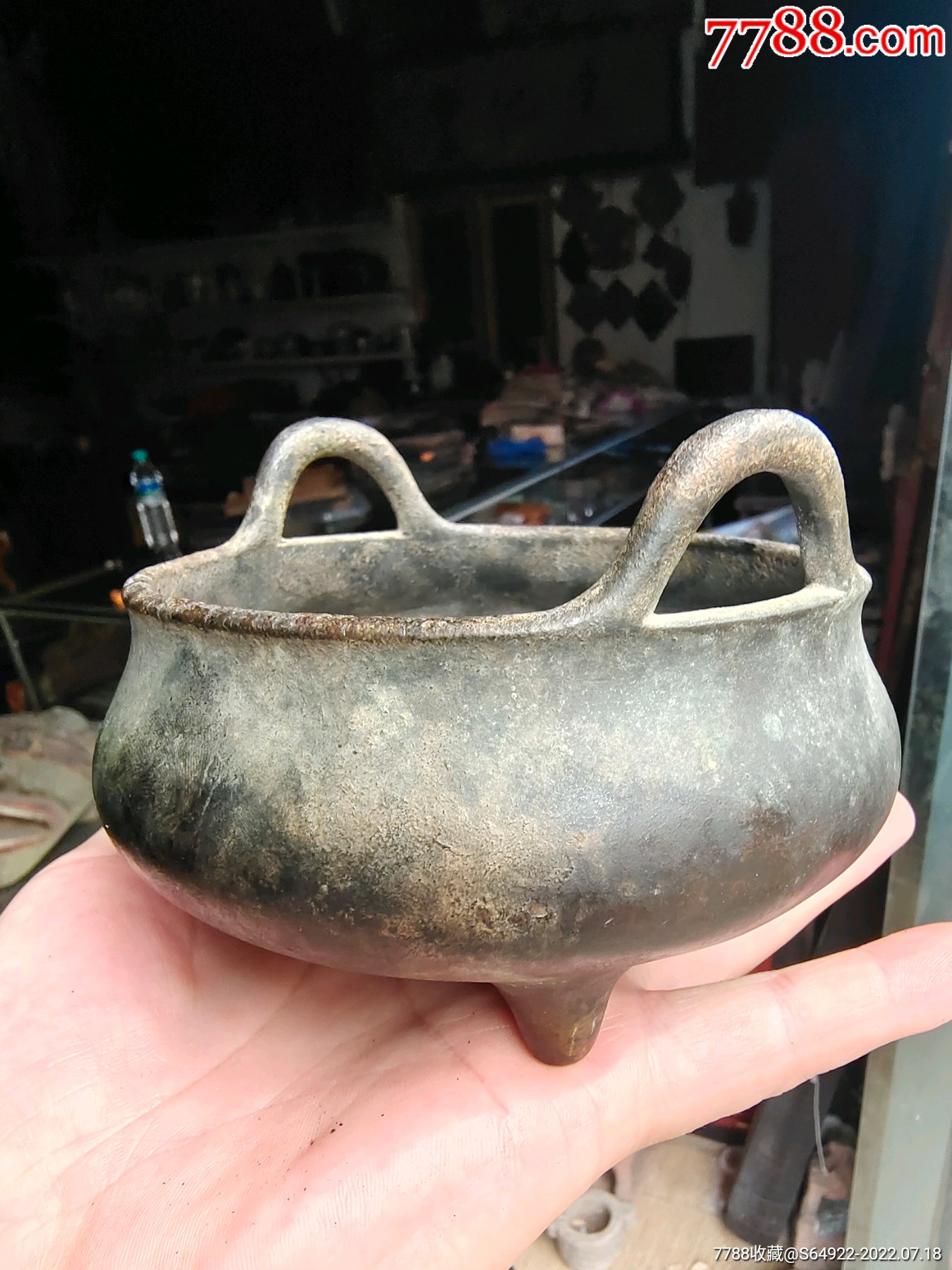 清早期,冲天福耳,大明宣德年制铜香炉,器形漂亮,-铜炉-7788漫画原稿