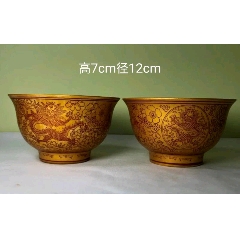 民国陈盛隆龙纹碗