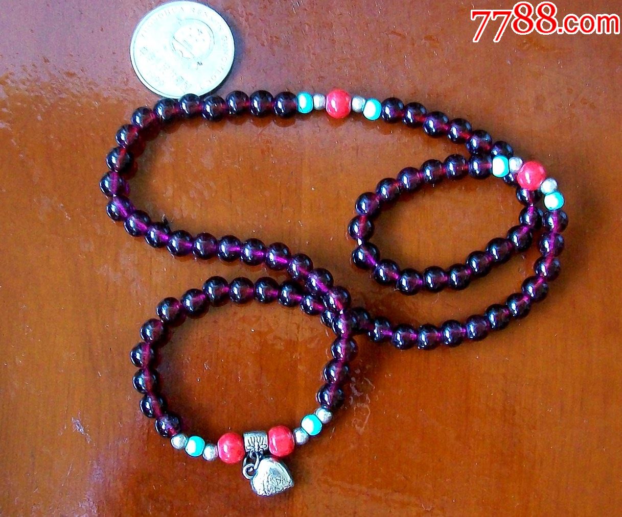 石榴石项链-价格:1元-au35967512-吊坠/项链 -加价-7788收藏__收藏