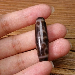 收藏佩戴精品高油血丝龙纹莲花天珠天眼佛珠宝珠