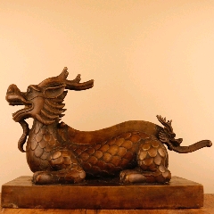 纯铜镇宅摆件龙头铡包青天执法刑具-铜杂件-7788商城__七七八八商品交