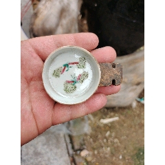 清代五彩鸟食罐，器型极为少见，瓷质好，完整漂亮_鸟缸/鸟食罐_广通老