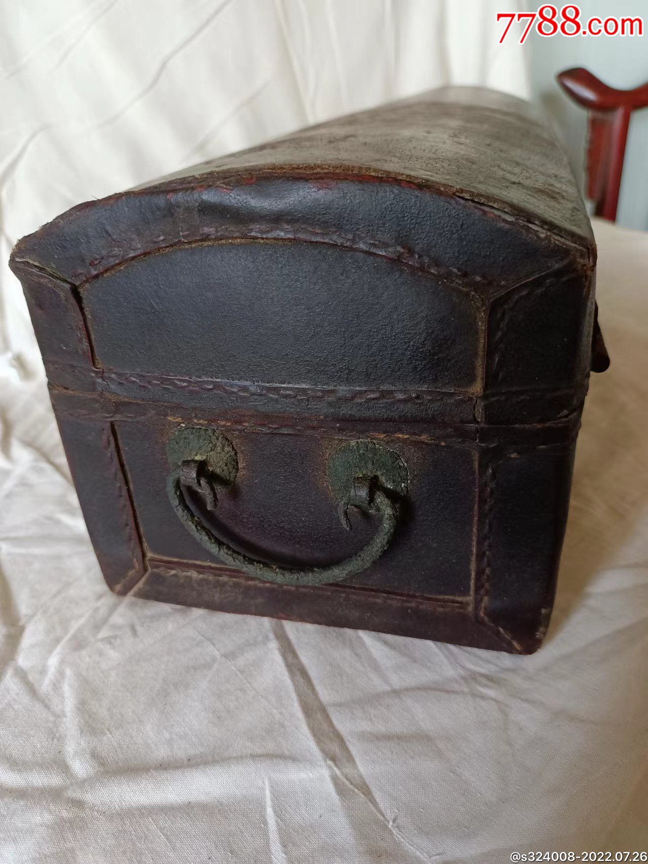 民国时期放字画的牛皮箱,品相完整-价格:880元-se88481032-其他箱包