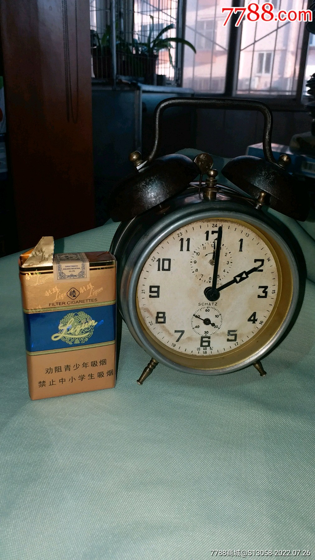 好品百年中文版德国制schatz莎茨双铃四针马蹄表