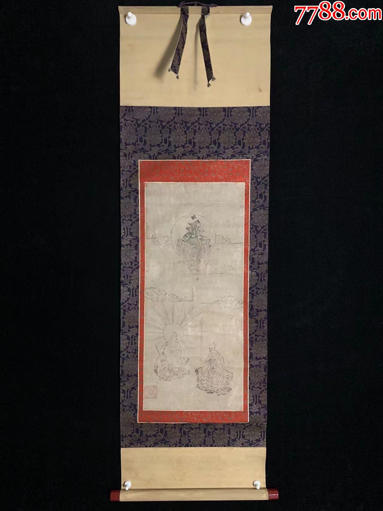 【木版印刷】老字画5607木版神话人物纸本书房茶室茶道中古书画收_人物国画原作_山东文玩【7788收藏__收藏热线】