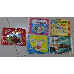 八十年代上海益民,新面厂等方便面包装5种
