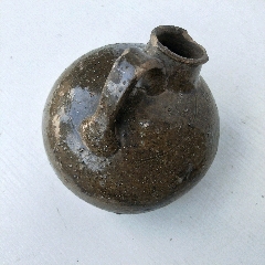 建国初手工青釉陶壶夜壶男用便器尿罐痰盂怀旧酒壶养生壶室内夜用