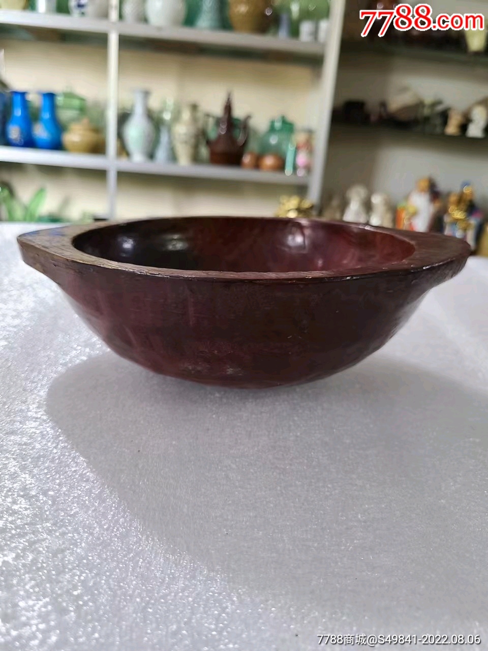 朝鲜百年圆型老木碗木器民俗品_其他木制用品_收藏行情_回收价格_7788