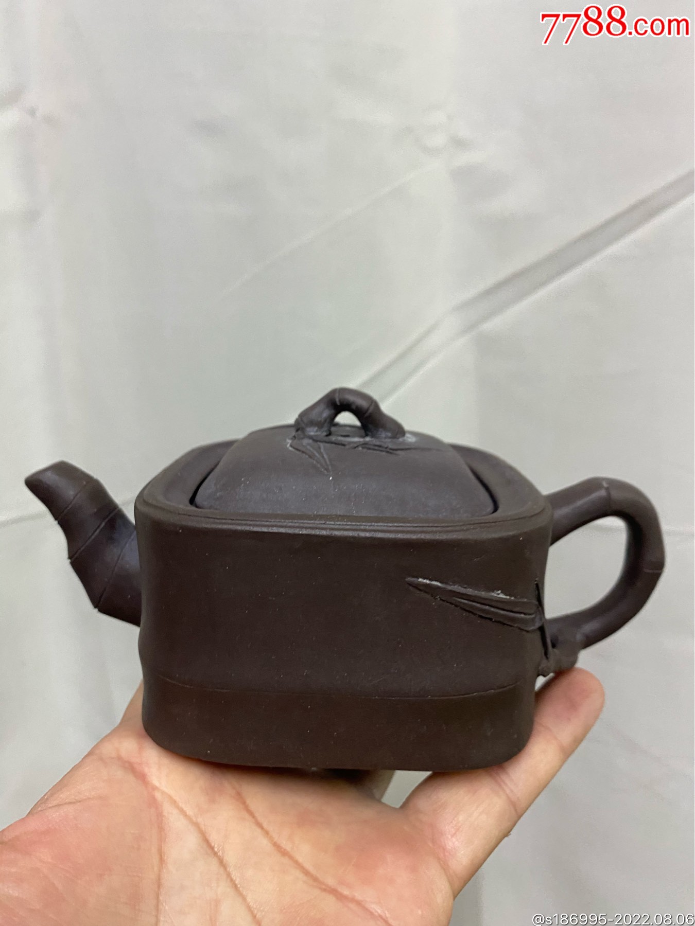 文革名家竹节紫砂壶一把,全美品-价格:299元-se88699556-紫砂壶-零售