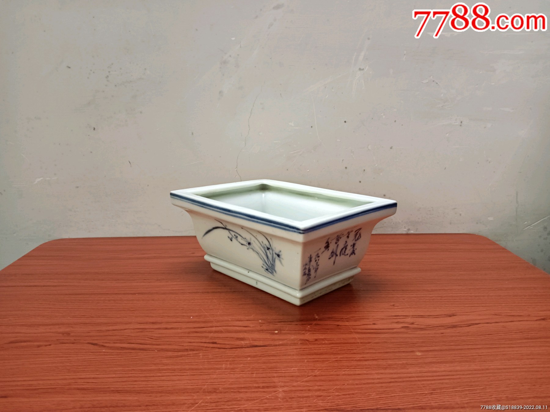 美雅的八十年代高陂手绘青花水仙瓷盆_青花瓷_尚品斋【7788商城】