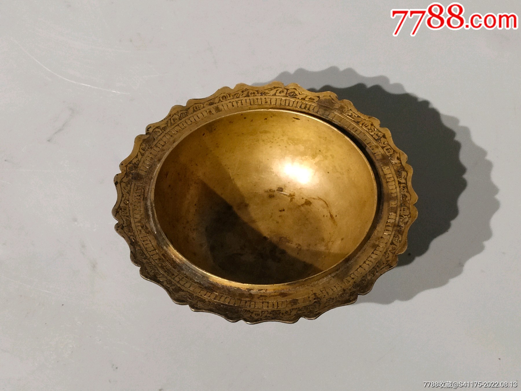 清代铜笔洗水洗文房佳器,造型独特,精美漂亮,保存完好.