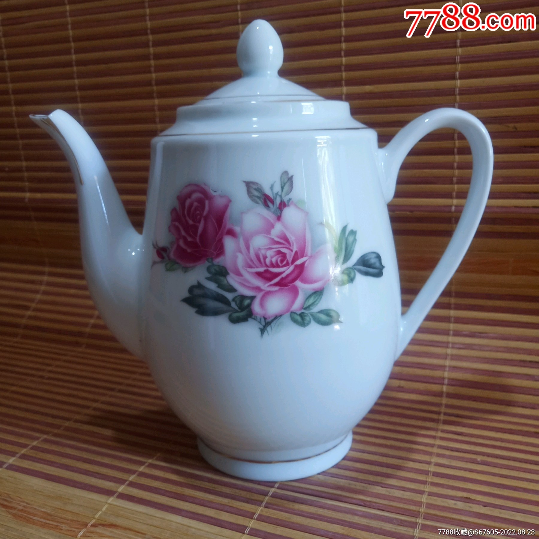 醴陵瓷器七十年代国光茶壶_单色白瓷_图片收藏_回收价格_7788老照片