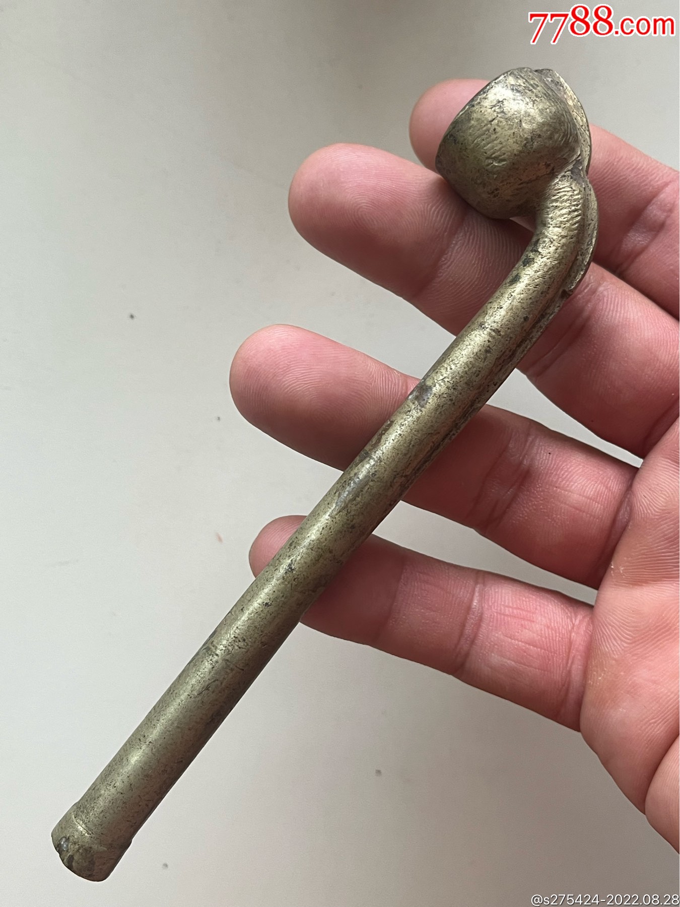 民国老黄铜烟锅烟袋锅烟锅烟斗烟杆烟枪一口香铜器怀旧民俗古玩老物件