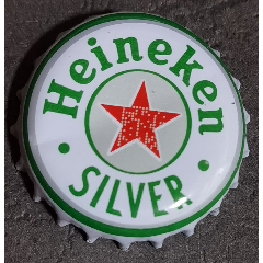 喜力啤酒盖,有折痕